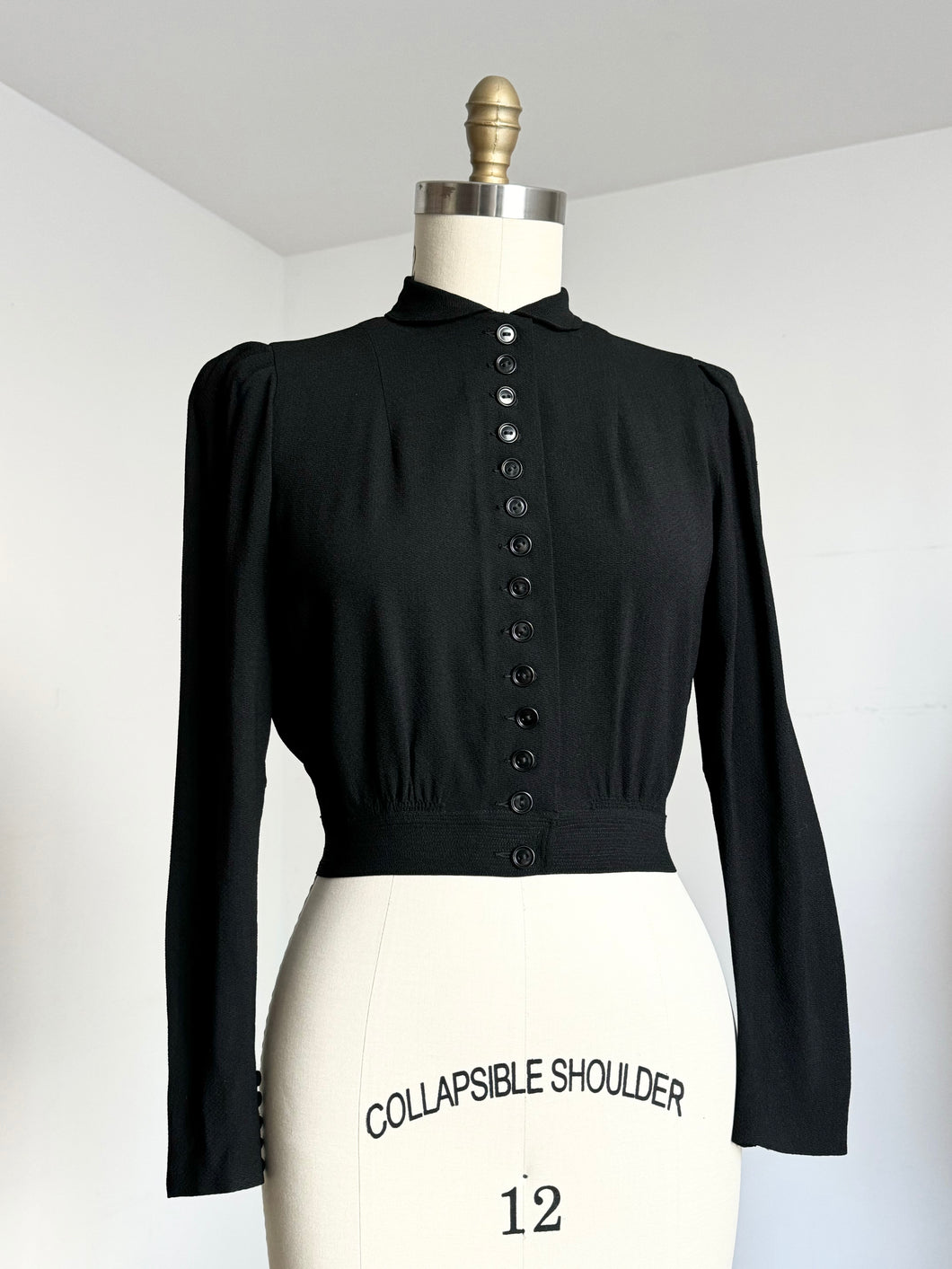 vintage 1930s black top {m}