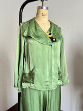 Load image into Gallery viewer, vintage 1930s green art deco pajama set {m}