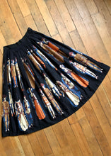 Load image into Gallery viewer, vintage 1950s Renaissance Marionette novelty skirt