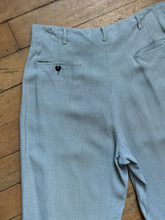 Load image into Gallery viewer, vintage 1950s blue rayon slacks 32&quot; waist