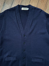 Load image into Gallery viewer, vintage 1950s 60s navy letterman sweater