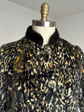 Load image into Gallery viewer, vintage 1960s faux leopard cropped jacket {s/m}