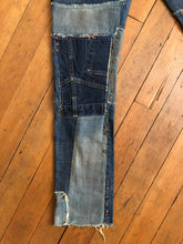 Load image into Gallery viewer, vintage LVC patched sample Red Line Big E jeans W31