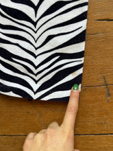 Load image into Gallery viewer, vintage 1960s zebra striped corduroy pants  {xs/s}