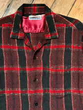 Load image into Gallery viewer, vintage 1950s plaid long sleeve shirt