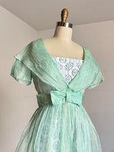 Load image into Gallery viewer, vintage 1960s lace wiggle dress with over dress set {xs}