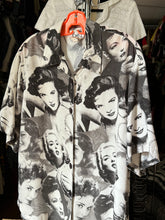 Load image into Gallery viewer, vintage 1990s old Hollywood starlet rayon shirt
