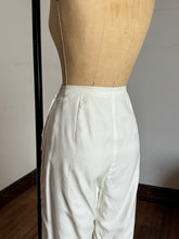 Load image into Gallery viewer, vintage 1960s white high waisted pants {31”W}