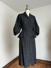 Load image into Gallery viewer, vintage 1940s black suit {s}