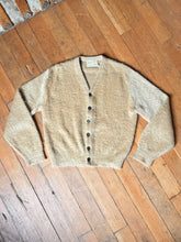 Load image into Gallery viewer, vintage 1950s 60s mohair cardigan sweater