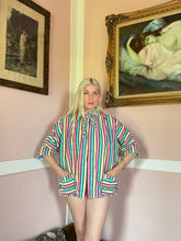 Load image into Gallery viewer, vintage 1950s rainbow terrycloth beach jacket