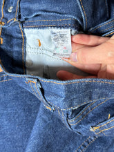 Load image into Gallery viewer, vintage 1970s LEVIS denim jeans for someone TALL 30&quot;W