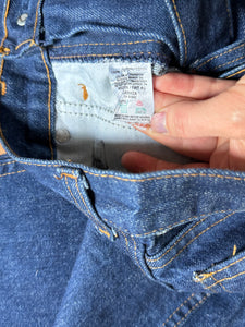 vintage 1970s LEVIS denim jeans for someone TALL 30"W