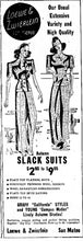 Load image into Gallery viewer, vintage 1940s Graff navy slacks {m}