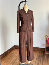 Load image into Gallery viewer, vintage 1940s leisure suit {xs} 40s pant suit slack suit