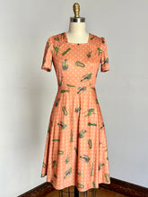 Load image into Gallery viewer, vintage 1970s hikers hiking print dress {xs}