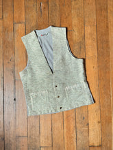 Load image into Gallery viewer, vintage 1950s gold metallic vest