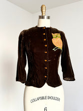 Load image into Gallery viewer, vintage 1940s Owl top {xs}