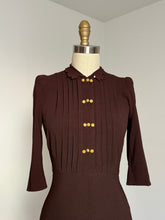 Load image into Gallery viewer, vintage 1930s L&#39;Aiglon rayon crepe dress {xs}