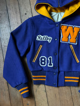 Load image into Gallery viewer, vintage 1960s hooded varsity jacket