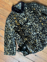 Load image into Gallery viewer, vintage 1960s faux leopard cropped jacket {s/m}