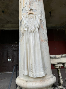 antique Edwardian silk white gown {xs}