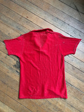 Load image into Gallery viewer, vintage 1950s red lurex shimmer shirt