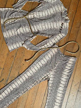 Load image into Gallery viewer, vintage 1960s snakeskin pant set tunic mini dress and pant set {xs}