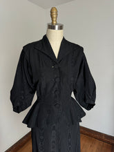 Load image into Gallery viewer, vintage 1940s black suit {s}