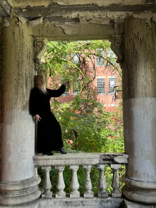 vintage 1930s black velvet gown {s/m}