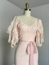Load image into Gallery viewer, vintage 1930s pale pink silk evening gown {xs}