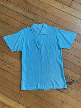 Load image into Gallery viewer, vintage 1950s blue lurex shirt
