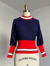 Load image into Gallery viewer, vintage 1950s dolman sleeve sweater {xs-m}