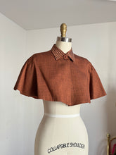 Load image into Gallery viewer, vintage 1950s polka dot capelet