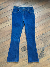 Load image into Gallery viewer, vintage 1970s Big E Levis  746 denim jeans flares bell bottoms 30W