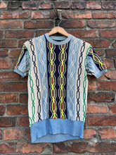 Load image into Gallery viewer, vintage 1940s 50s cable knit t-shirt