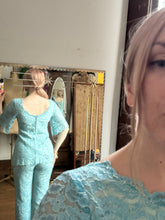 Load image into Gallery viewer, vintage 1960s lace pant set {xs}