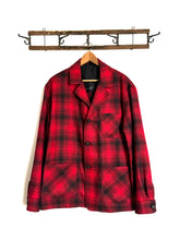 Load image into Gallery viewer, vintage 1960s plaid 49er blazer jacket