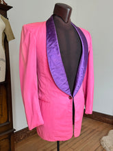 Load image into Gallery viewer, vintage 1950s PINK tuxedo jacket