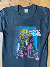 Load image into Gallery viewer, vintage 1980s Twisted Sister - Stay Hungry tour t shirt