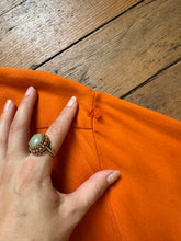 Load image into Gallery viewer, vintage 1950s orange rayon shirt