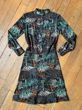 Load image into Gallery viewer, vintage 1970s novelty tree dress {s}