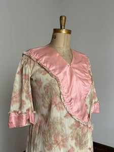 antique 1910s cotton wrap dressing gown {XL}