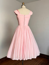 Load image into Gallery viewer, vintage 1950s pink prom dress {xs}