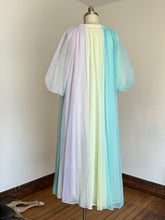 Load image into Gallery viewer, vintage 1960s colorful peignoir lingerie set {L}