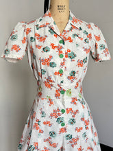 Load image into Gallery viewer, vintage 1940s floral romper playsuit {s}