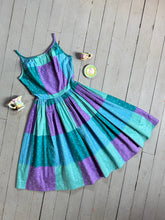 Load image into Gallery viewer, vintage 1950s polka dot sun dress {xxs}