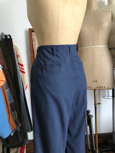 vintage 1950s flecked pants 31"W