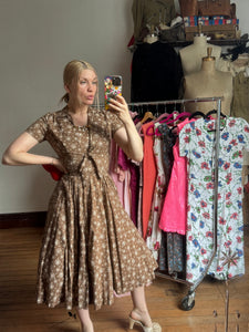vintage 1950s Jerry Gilden dress set {xs}