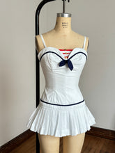 Load image into Gallery viewer, vintage 1950s nautical swimsuit by Petti {xs}